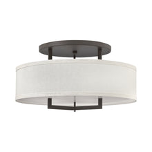 Load image into Gallery viewer, Hampton Semi Flush Ceiling Light in Medium/Buckeye Bronze.