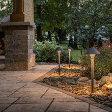 Load image into Gallery viewer, Hardy Island Hammered LED Path Light Outside Area.