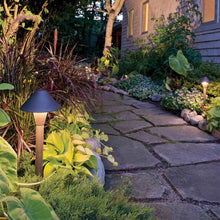Load image into Gallery viewer, Hardy Island Hammered LED Path Light Outside Area.
