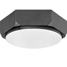 Load image into Gallery viewer, Hex Flush Mount Ceiling Light in Detail.
