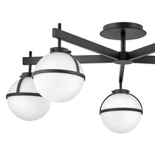 Load image into Gallery viewer, Hollis Led Semi Flush Mount Ceiling Light in Detail.