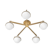 Load image into Gallery viewer, Hollis Led Semi Flush Mount Ceiling Light in Detail.