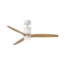 Load image into Gallery viewer, Hover LED Ceiling Fan in Matte White/Koa (60-Inch).