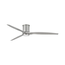 Load image into Gallery viewer, Hover LED Flush Mount Ceiling Fan in Brushed Nickel (72-Inch).