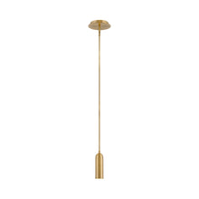 Load image into Gallery viewer, Jax Led Mini Pendant Light in Heritage Brass.