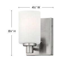 Load image into Gallery viewer, Karlie Bath Wall Lightin in line drawing.