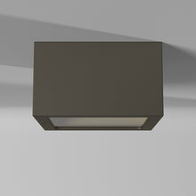 Load image into Gallery viewer, Kube Outdoor LED Flush Mount Ceiling Light in Detail.