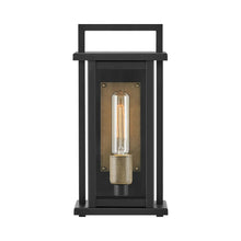 Load image into Gallery viewer, Langston Outdoor Wall Light in Detail.