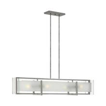 Load image into Gallery viewer, Latitude Linear Pendant Light in Brushed Nickel.