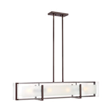 Load image into Gallery viewer, Latitude Linear Pendant Light in Oil Rubbed Bronze.