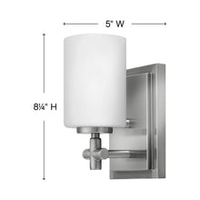 Load image into Gallery viewer, Laurel Bath Wall Lightin in line drawing.