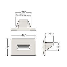 Load image into Gallery viewer, Luna LED Step Light - line drawing.