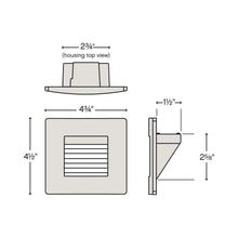 Load image into Gallery viewer, Luna LED Step Light - line drawing.