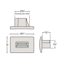 Load image into Gallery viewer, Luna LED Step Light - line drawing.