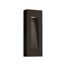 Load image into Gallery viewer, Luna Tall Outside Area Wall Light in Rectangular/Medium/Bronze.