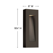 Load image into Gallery viewer, Luna Tall Outside Area Wall Lightin in line drawing.