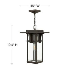 Load image into Gallery viewer, Manhatten Outside Area Pendant Lightin in line drawing.