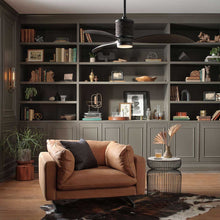 Load image into Gallery viewer, Marin LED Ceiling Fan in living room.