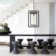 Load image into Gallery viewer, Max Outdoor LED Pendant Light in living room.