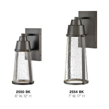 Load image into Gallery viewer, Miles Outdoor LED Wall Light in Detail.