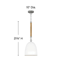 Load image into Gallery viewer, Nash Pendant Light - line drawing.