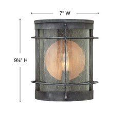 Load image into Gallery viewer, Newport Outdoor Wall Light - line drawing.