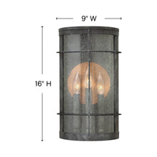 Load image into Gallery viewer, Newport Outdoor Wall Light - line drawing.