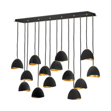 Load image into Gallery viewer, Nula Linear Pendant Light in Shell Black.