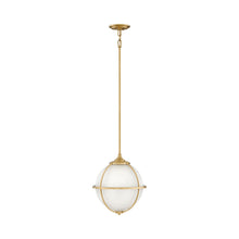 Load image into Gallery viewer, Odeon Pendant Light in Satin Brass.