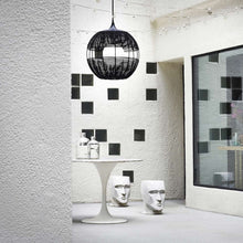 Load image into Gallery viewer, Orb Outdoor Pendant Light in living room.