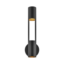 Load image into Gallery viewer, Oslo Vertical Outside Area Led Wall Light in Black.