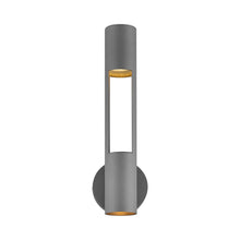 Load image into Gallery viewer, Oslo Vertical Outside Area Led Wall Light in Textured Graphite.