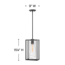Load image into Gallery viewer, Pax Outside Area Pendant Lightin in line drawing.