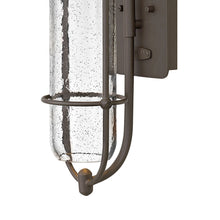 Load image into Gallery viewer, Perry Outside Area Wall Light in Detail.