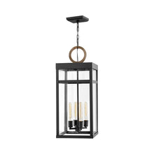 Load image into Gallery viewer, Porter Outside Area Pendant Light in Large/Black.