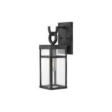 Load image into Gallery viewer, Porter Outside Area Wall Light in Small/Aged Zinc.