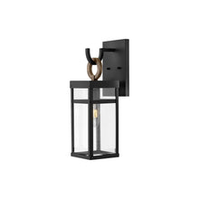 Load image into Gallery viewer, Porter Outside Area Wall Light in Small/Black.