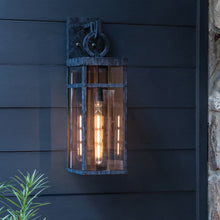 Load image into Gallery viewer, Porter Outdoor Wall Light in Outside Area.