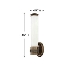 Load image into Gallery viewer, Remi LED Bath Wall Light - line drawing.