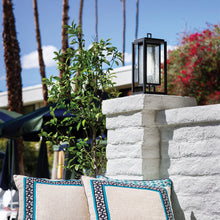 Load image into Gallery viewer, Republic Outdoor Pier Mount Light Outside Area.