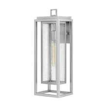 Load image into Gallery viewer, Republic Outdoor Wall Light in Satin Nickel (Large).