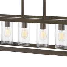 Load image into Gallery viewer, Rhodes Outside Area Linear Pendant Light in Detail.