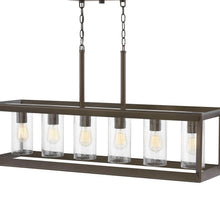 Load image into Gallery viewer, Rhodes Outdoor Linear Pendant Light in Detail.