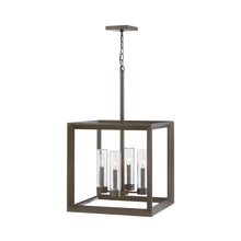 Load image into Gallery viewer, Rhodes Outside Area Pendant Light in Warm Bronze.