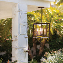 Load image into Gallery viewer, Rhodes Outdoor Pendant Light in Outside Area.