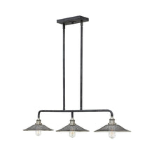 Load image into Gallery viewer, Rigby Linear Pendant Light in Aged Zinc.