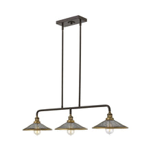 Load image into Gallery viewer, Rigby Linear Pendant Light in Buckeye Bronze.
