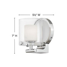 Load image into Gallery viewer, Rixon Bath Wall Lightin in line drawing.
