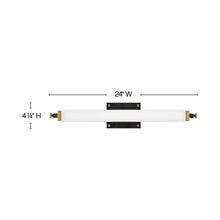 Load image into Gallery viewer, Rollins Led Bath Vanity Lightin in line drawing.