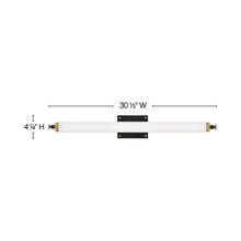 Load image into Gallery viewer, Rollins Led Bath Vanity Lightin in line drawing.